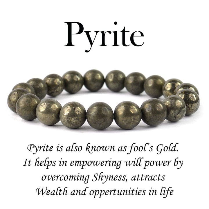 Natural Raw Pyrite Bracelet | Unisex | Lab Tested & Certified