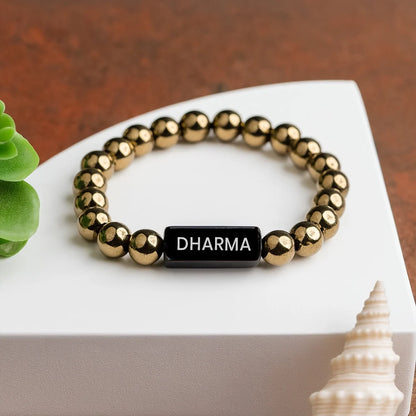 Personalized Aureus Goldstone Bracelet | Lab Certified & Certified | Unisex