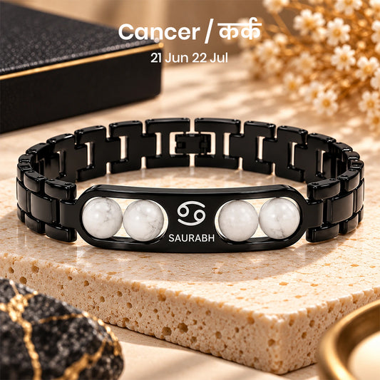 Personalized Cancer Zodiac Name Bracelet | Lab Tested & Certified