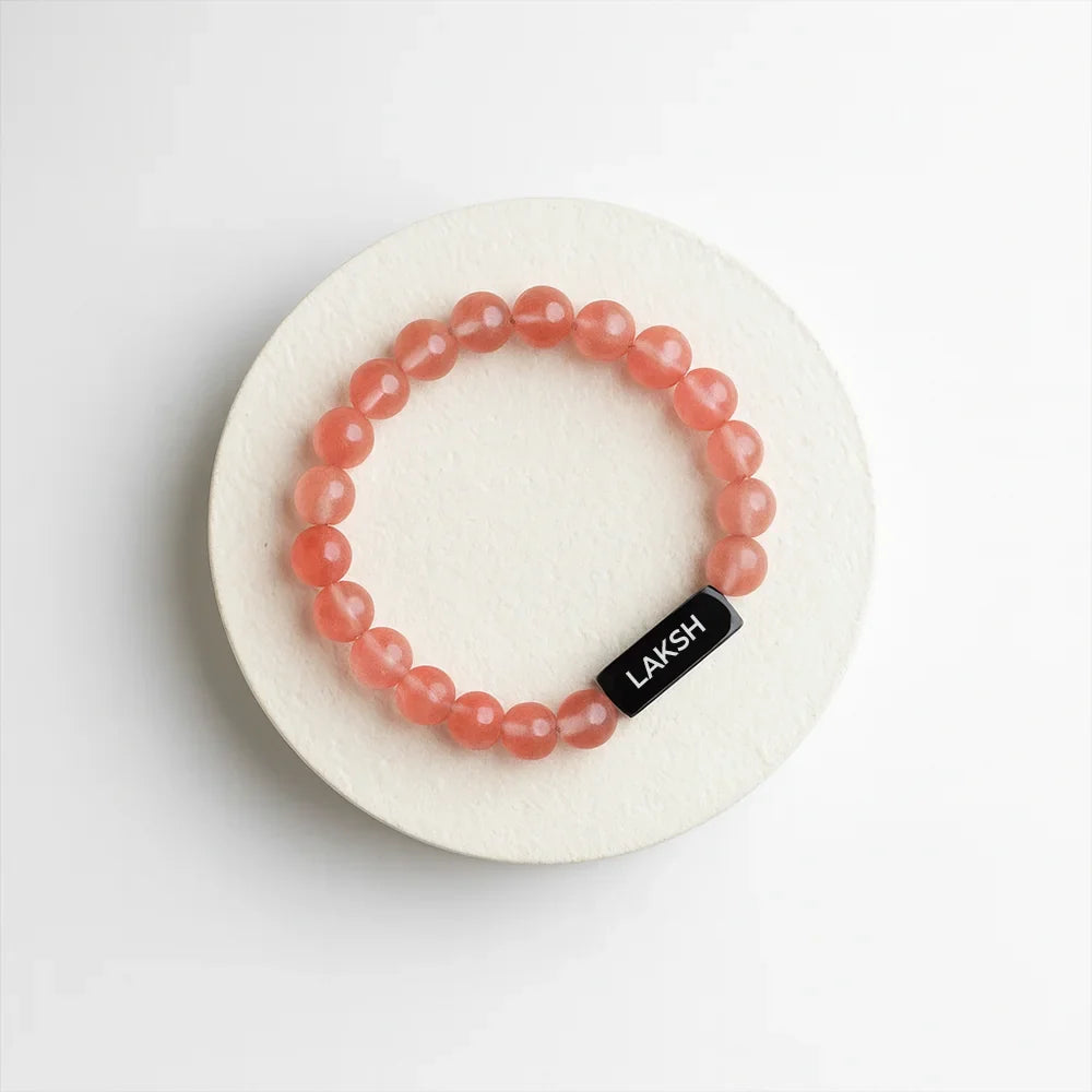 Personalized Solace Rose Quartz Bracelet | Lab Tested & Certified | Unisex