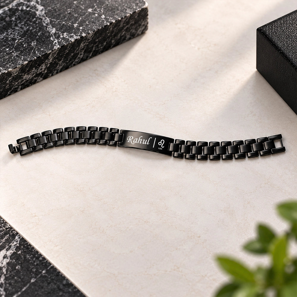 Personalized Zodiac Name Bracelet | 1 Year Colour Warranty