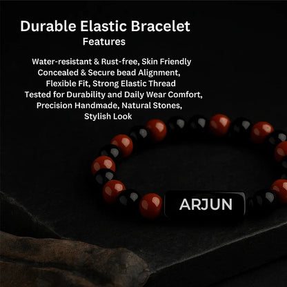 Personalized Jasper Onyx Bracelet | Lab Certified & Certified | Unisex