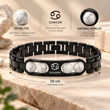 Personalized Cancer Zodiac Name Bracelet | Lab Tested & Certified
