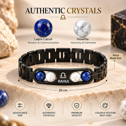 Personalized Libra Zodiac Stone Bracelet | Lab Tested & Certified Stones