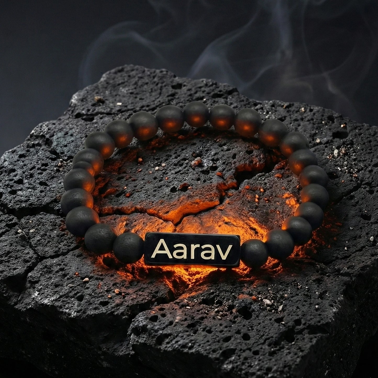 Natural Karungali Bracelet | Name Engraved | Lab Tested & Certified