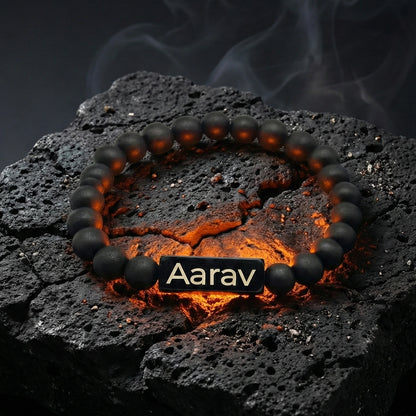 Natural Karungali Bracelet | Name Engraved | Lab Tested & Certified