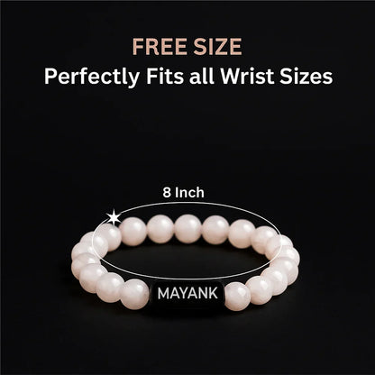 Personalized Rose Quartz Healing Bracelet | Lab Tested & Certified | Unisex