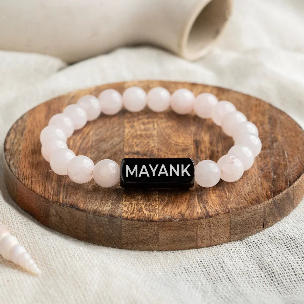 Personalized Rose Quartz Healing Bracelet | Lab Tested & Certified | Unisex