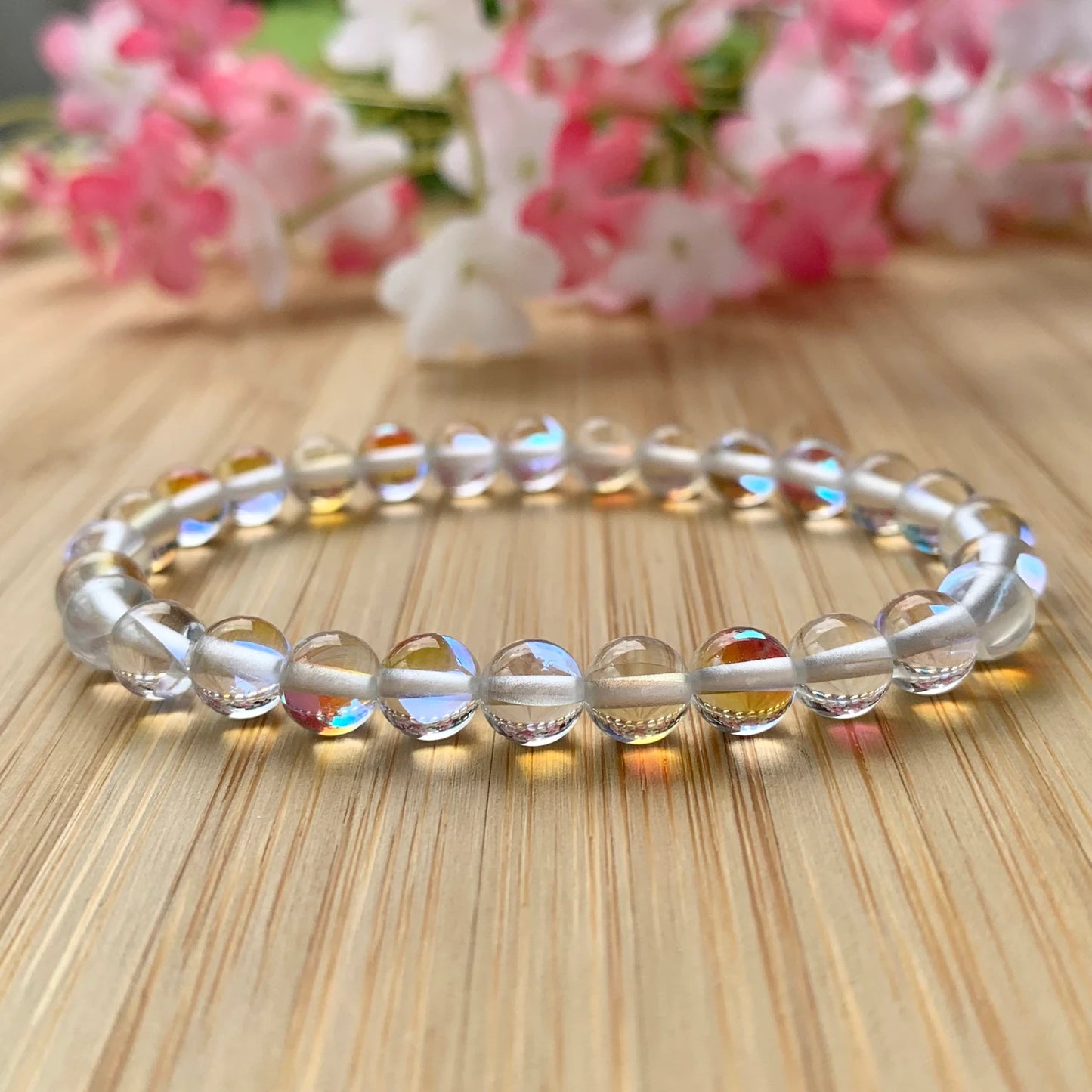 Natural Clear Quartz Stone Bracelet | Unisex  | Lab Tested & Certified