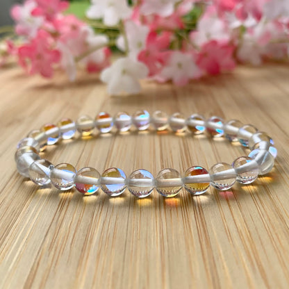 Natural Clear Quartz Stone Bracelet | Unisex  | Lab Tested & Certified