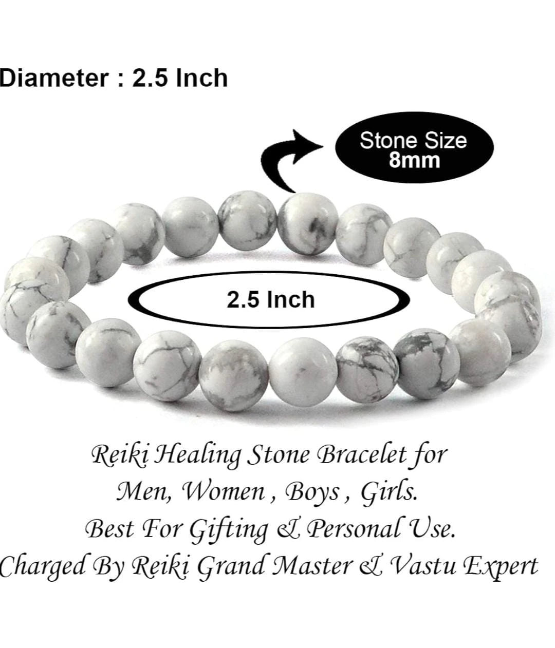 Sacred Lock White Coral Bracelet