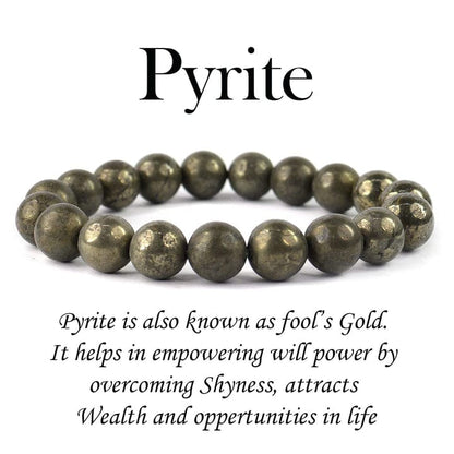 Natural Raw Pyrite Bracelet | Unisex  | Lab Tested & Certified