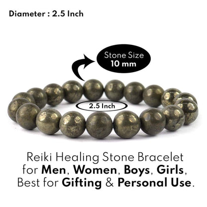 Natural Raw Pyrite Bracelet | Unisex  | Lab Tested & Certified