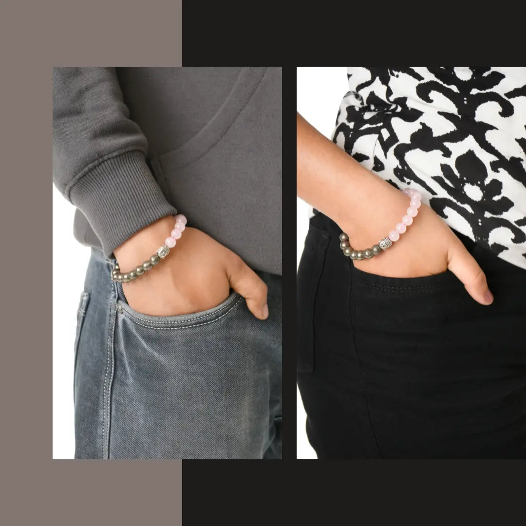 Sacred Lock RosePyrite Bracelet