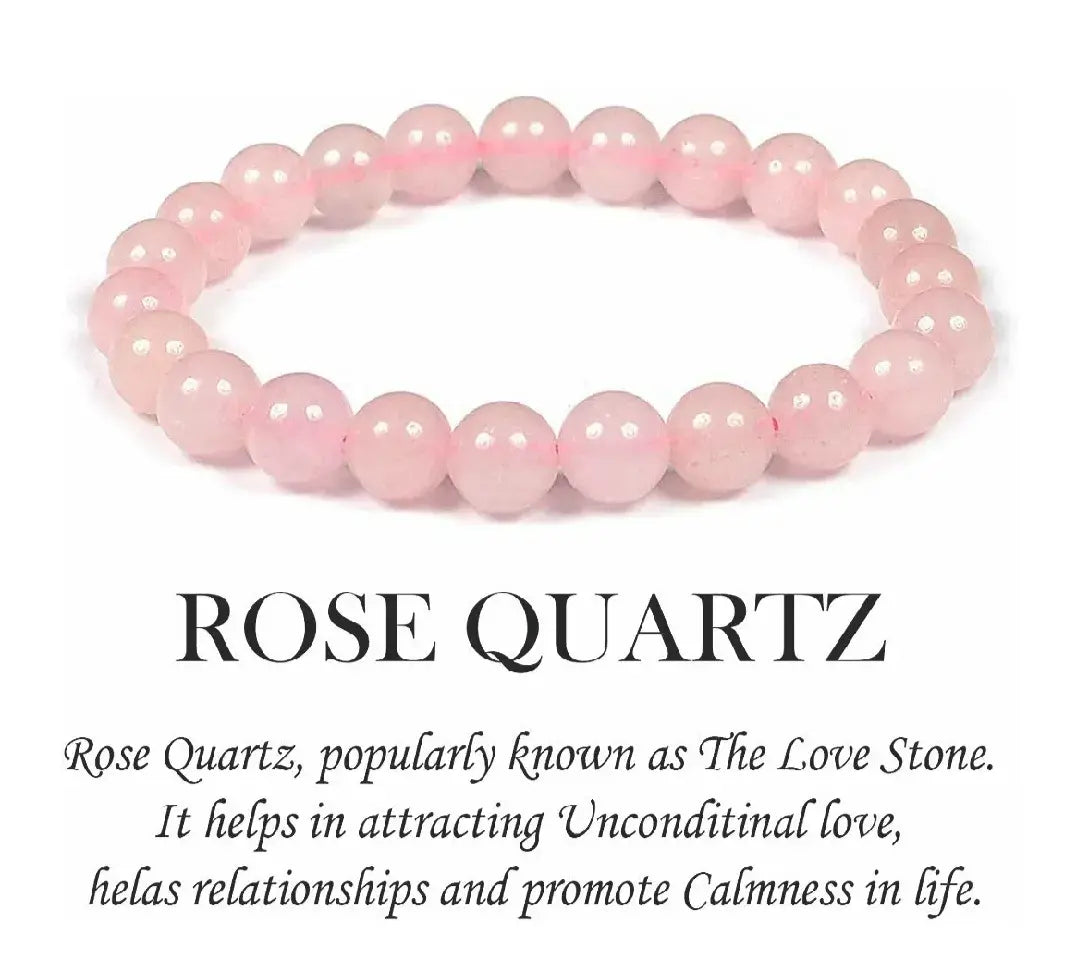 Sacred Lock Rose Quartz Healing Bracelet