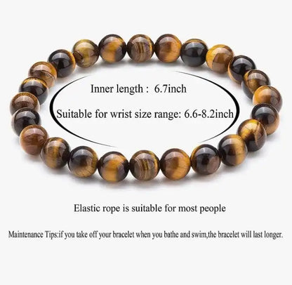 Natural Golden Gaze Tiger Eye Bracelet | Unisex  | Lab Tested & Certified