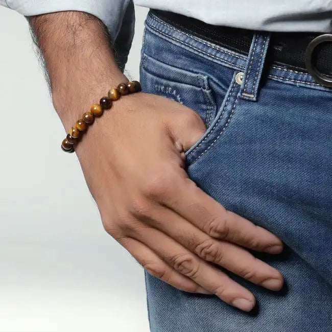 Natural Golden Gaze Tiger Eye Bracelet | Unisex  | Lab Tested & Certified