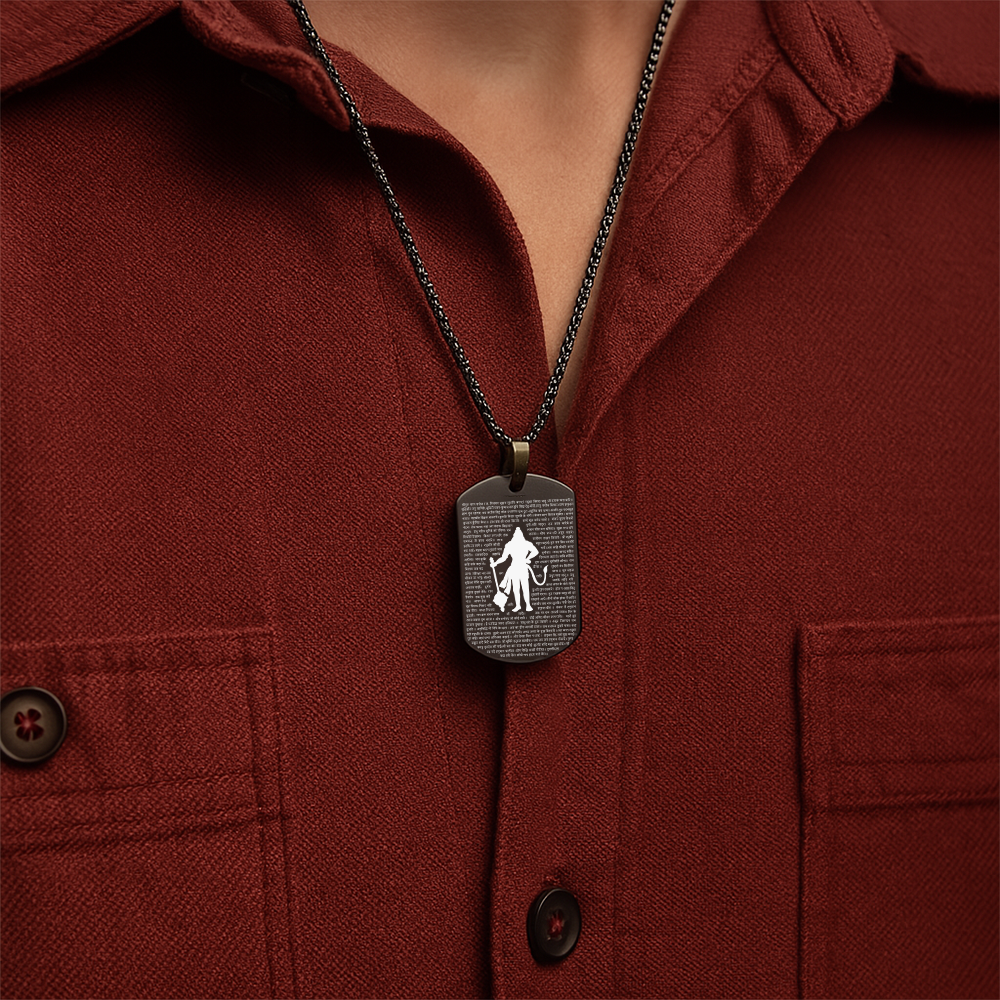 Personalized Sacred Hanuman Chalisa MicroCarved Locket