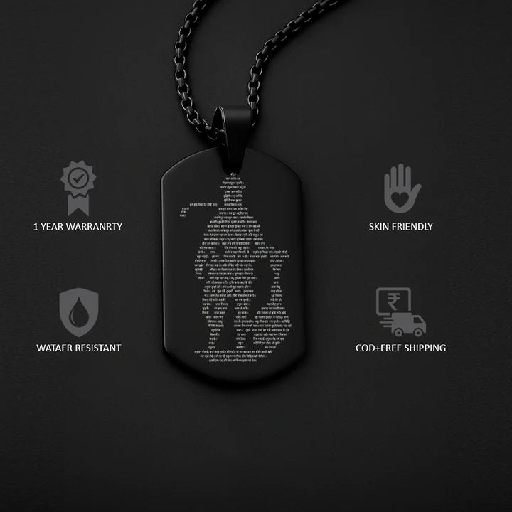 Personalized Hanuman Chalisa MicroCarved Locket