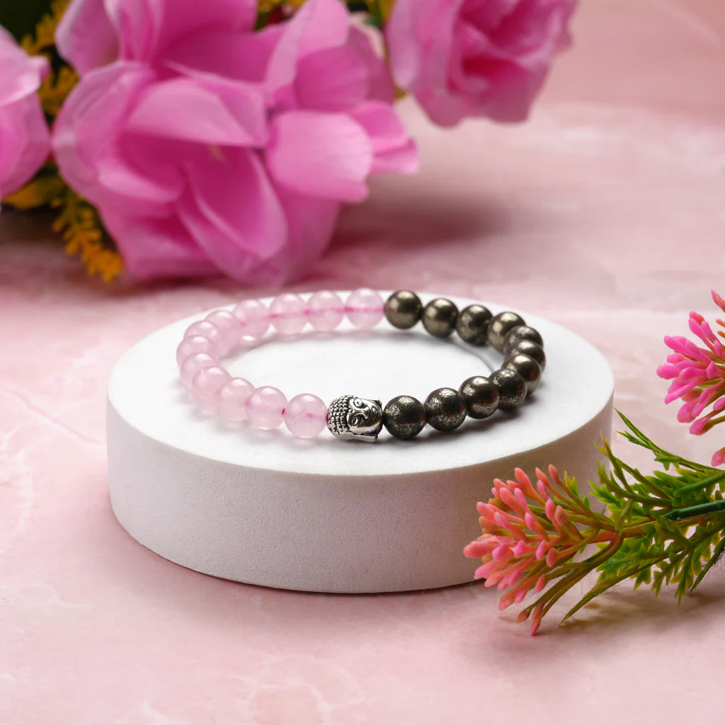 Sacred Lock RosePyrite Bracelet