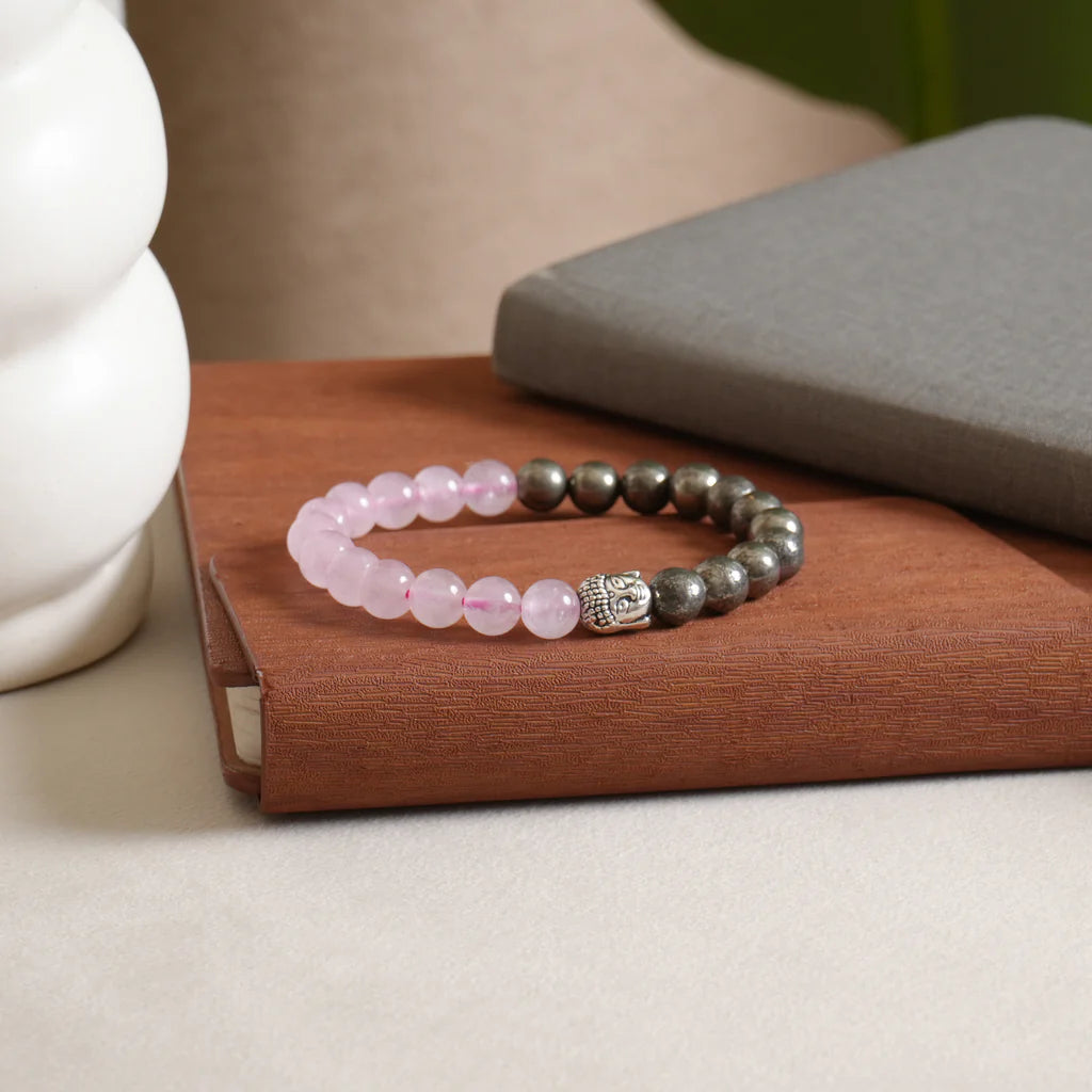 Sacred Lock RosePyrite Bracelet