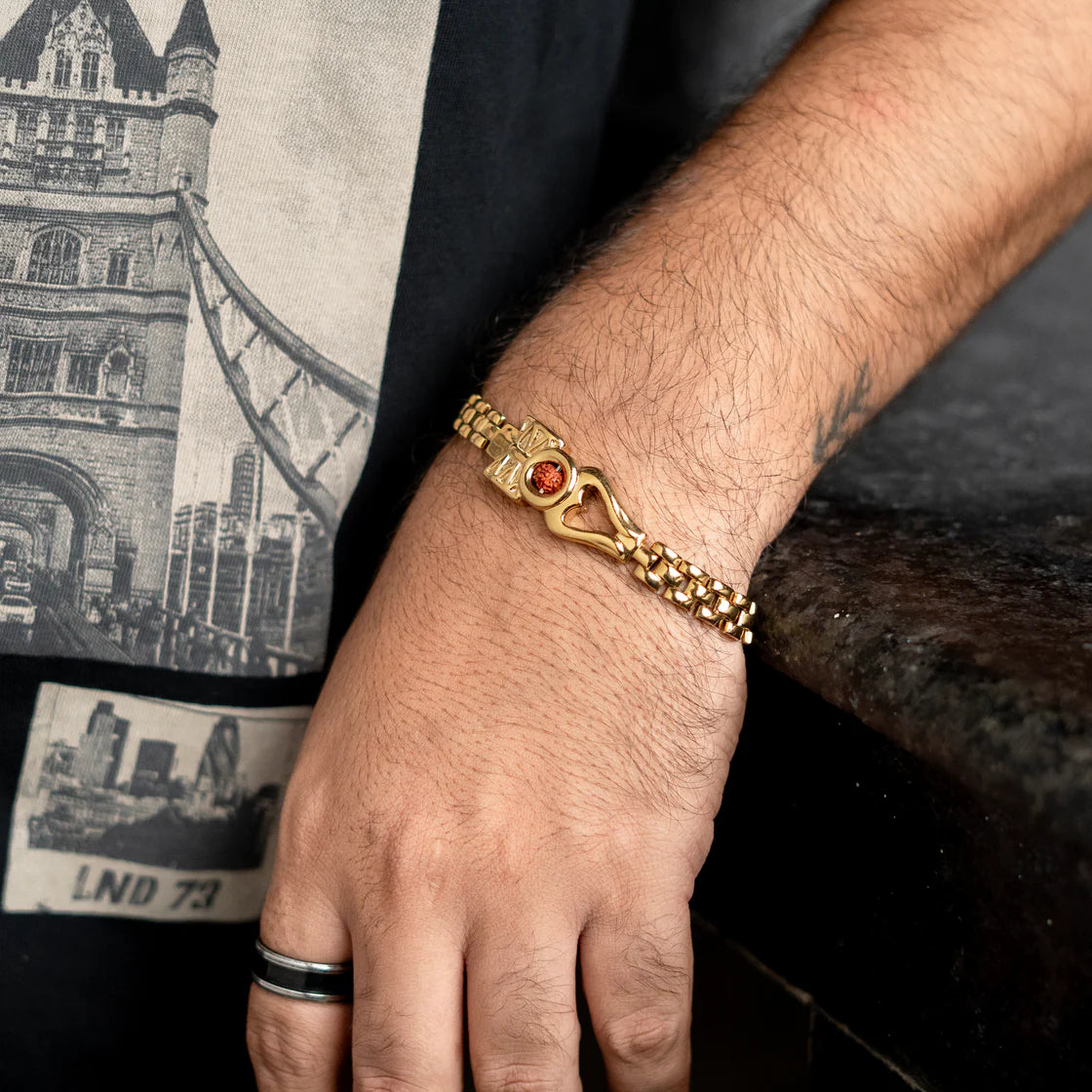 Sacred Lock Shiva Rudraksha Bracelet For Unisex