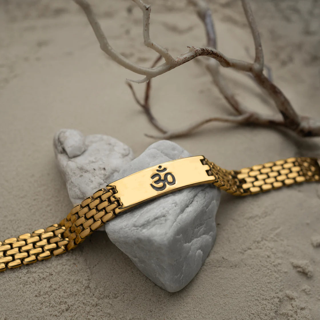 Sacred Lock Om Bracelet For Men's