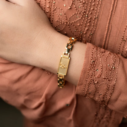 Sacred Lock Om Grid Bracelet