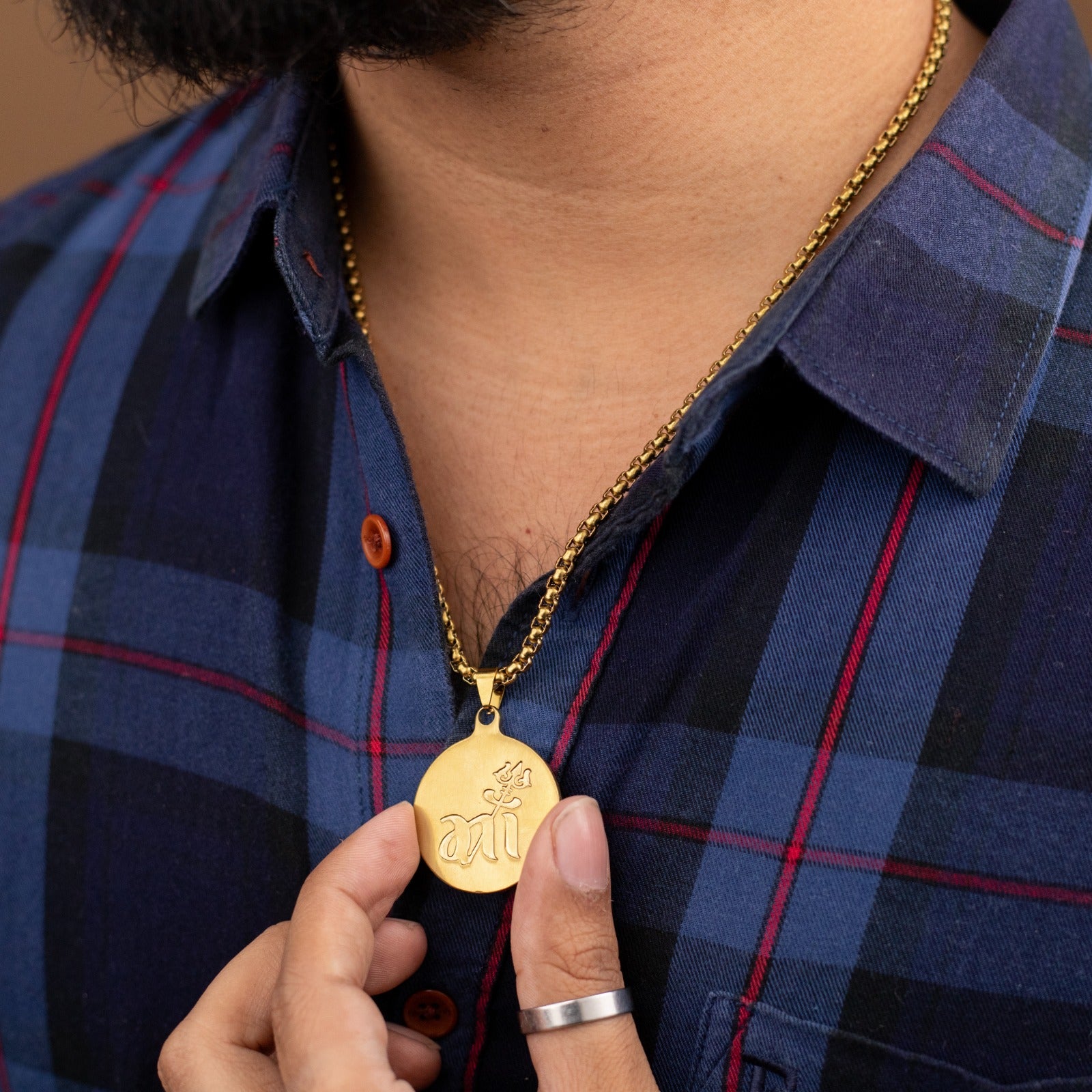 Sacred Lock Round Maa Pendant