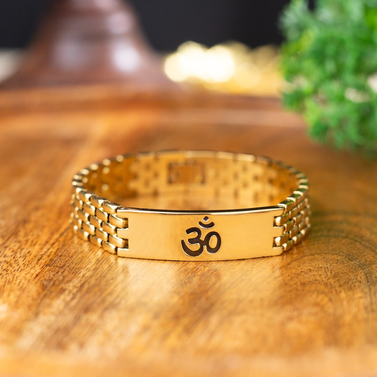 Sacred Lock Om Bracelet For Men's