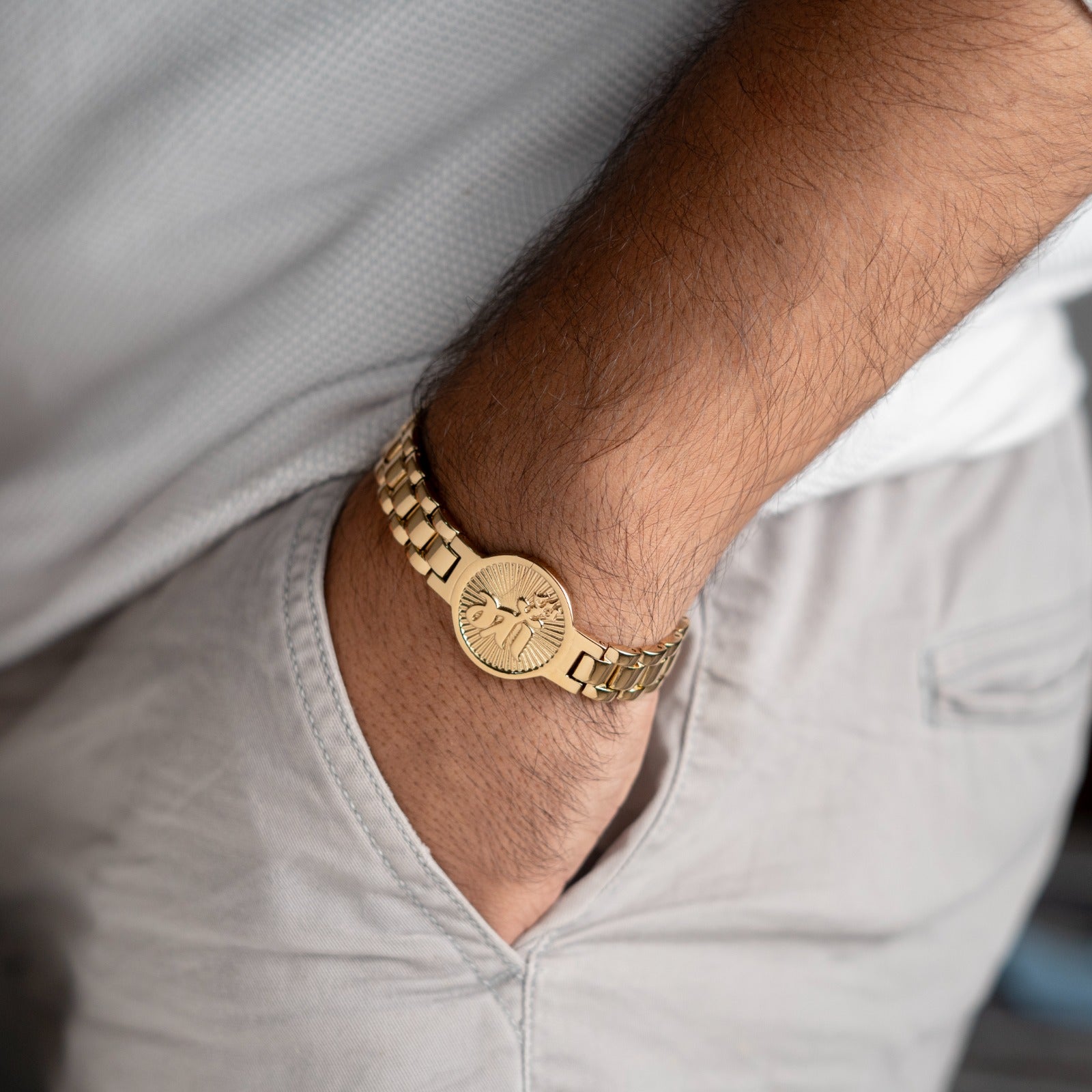 Sacred Lock Maa Shakti Bracelet For Mens