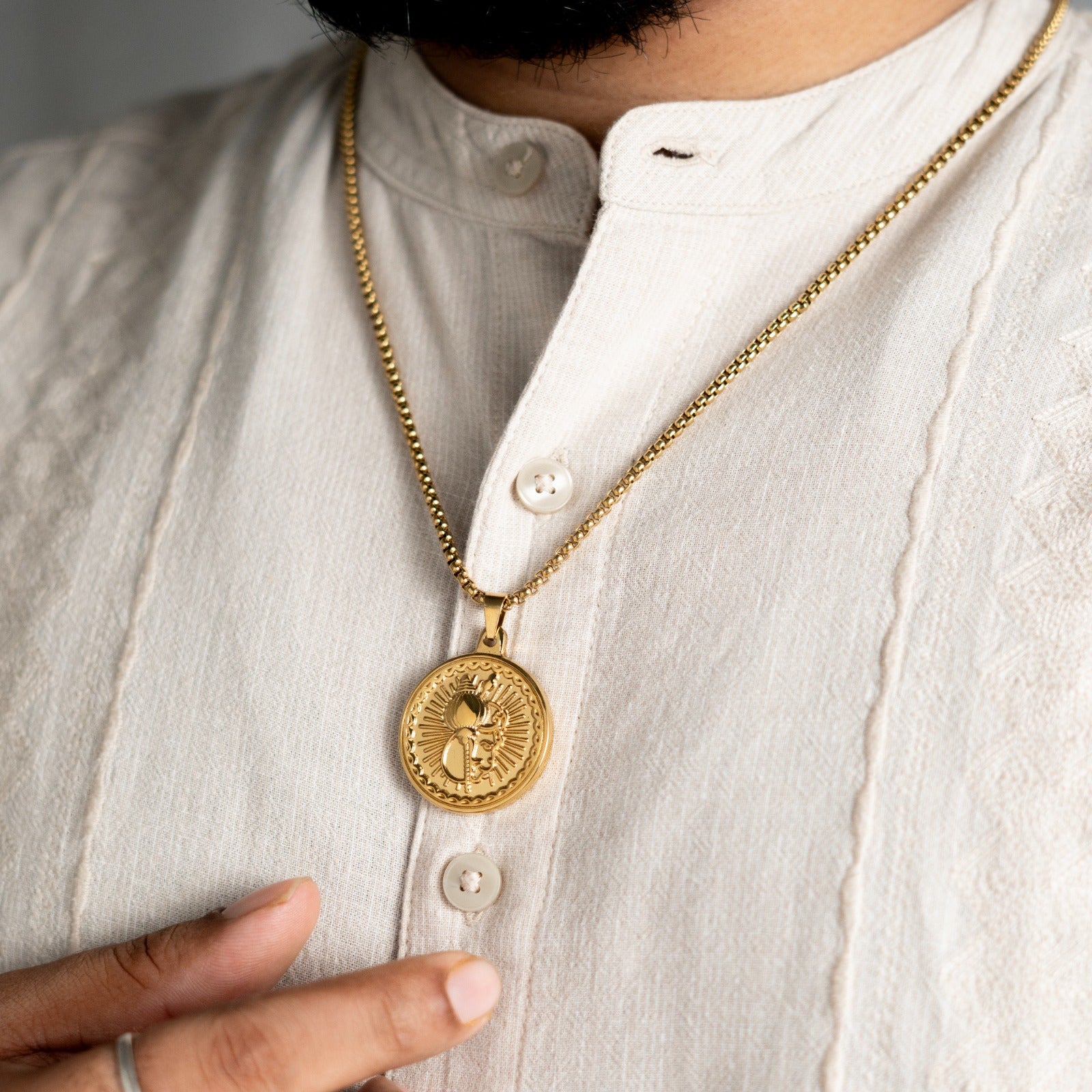 Sacred Lock Hanuman Orbit Pendant