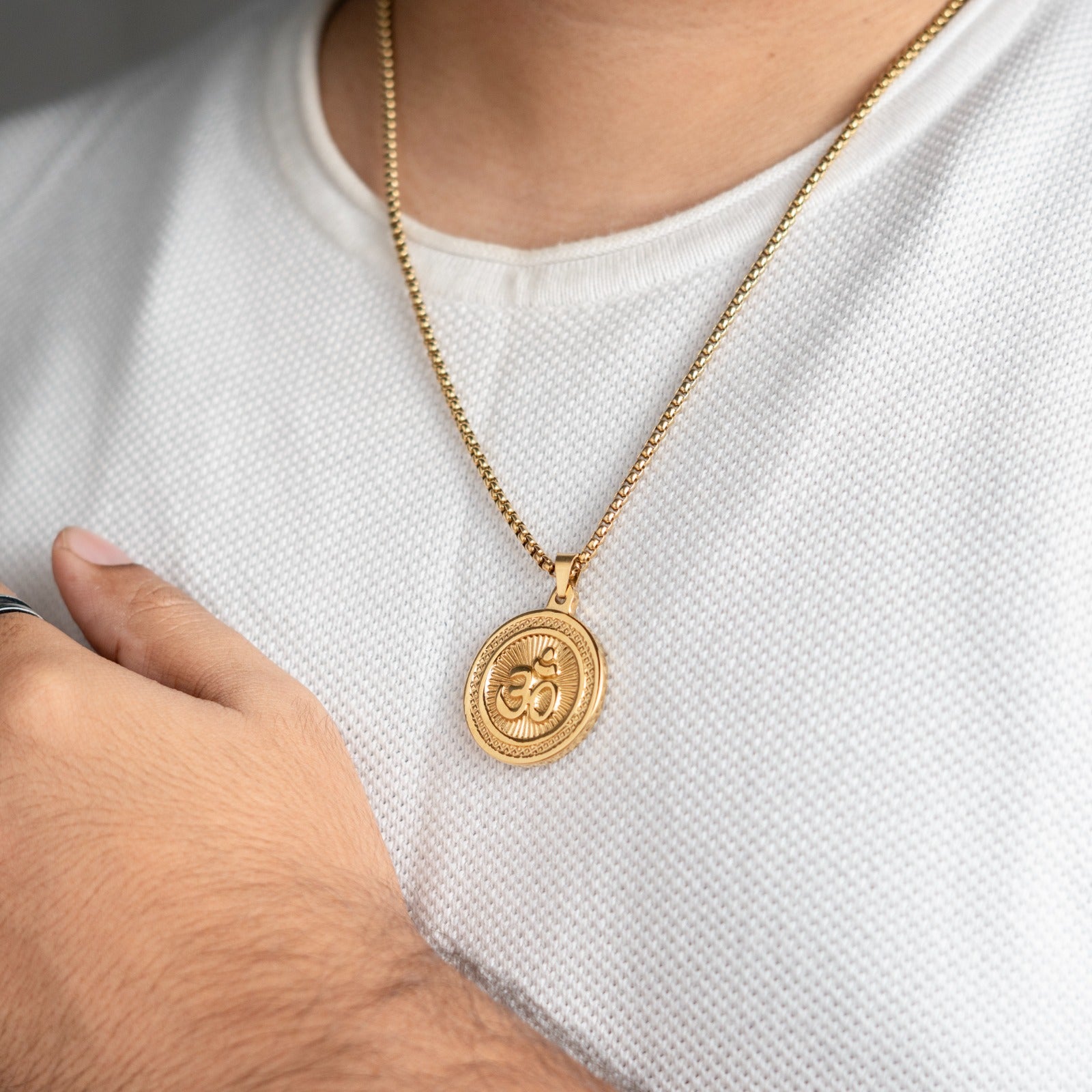 Sacred Lock Om Orbit Pendant