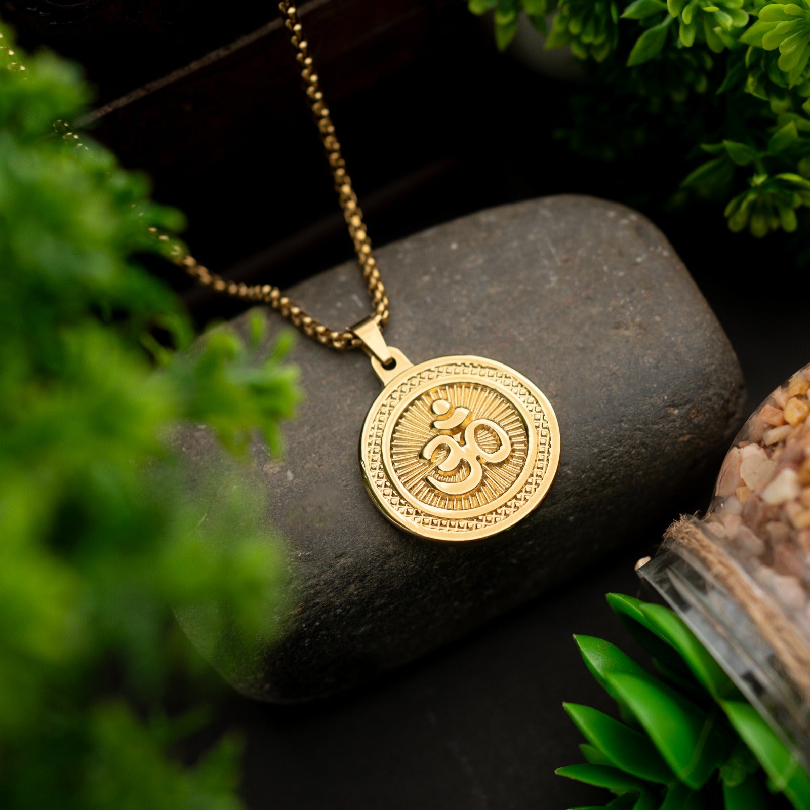 Sacred Lock Om Orbit Pendant