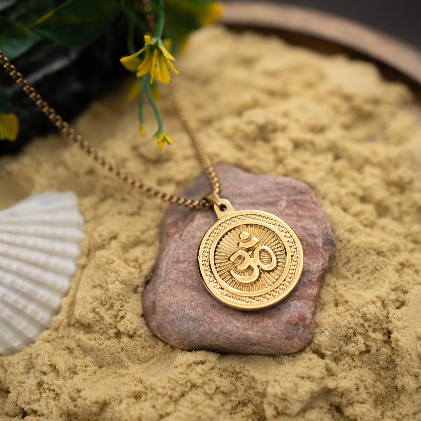 Sacred Lock Om Orbit Pendant