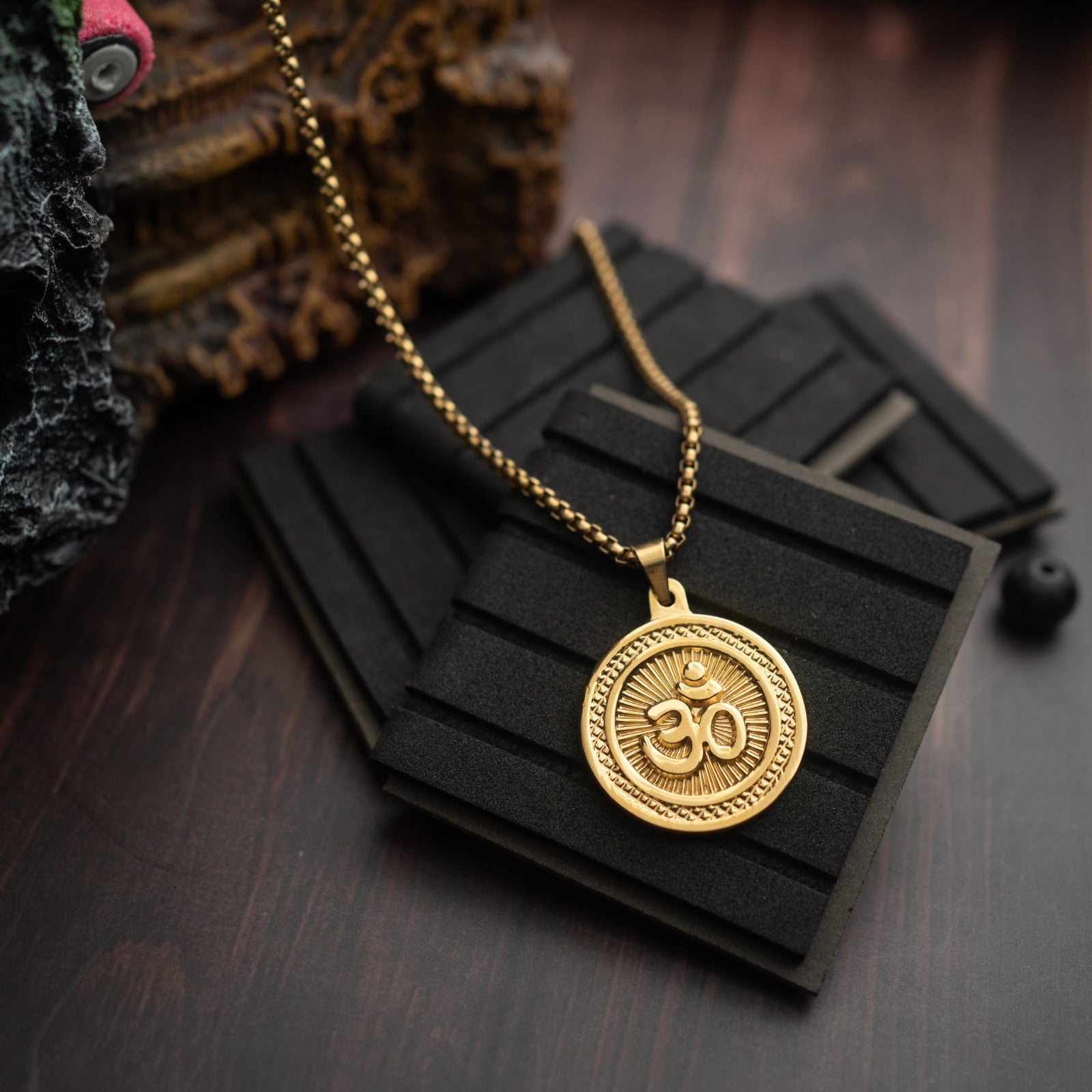 Sacred Lock Om Orbit Pendant