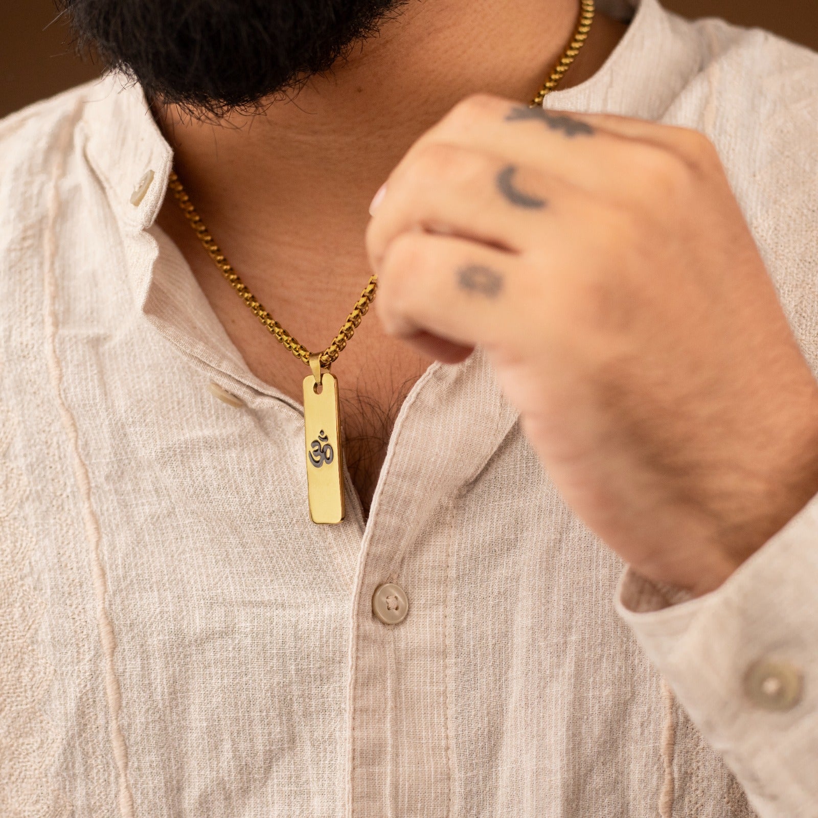 Sacred Lock Om Horizon Pendant